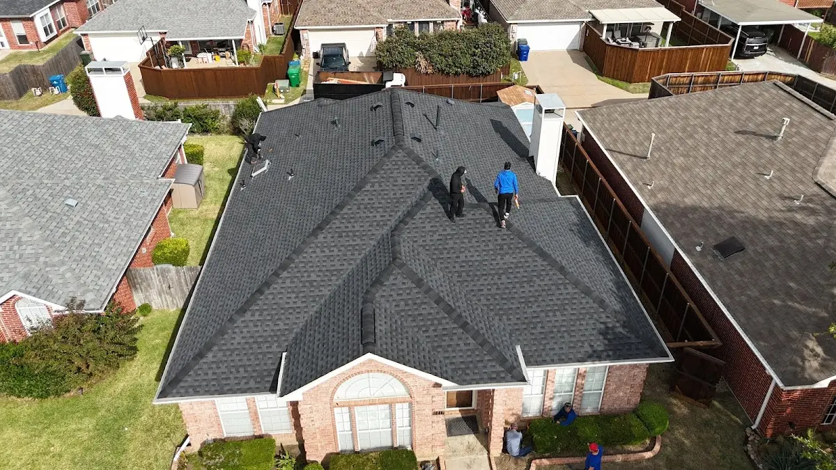 Commercial Roofing work in progress on a South Fulton property